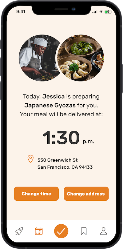 app screen delivery